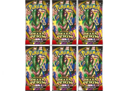 2026 Pokémon Mega Evolution Delta Reign Booster Pack (Pack Art May Vary) 6x Lot