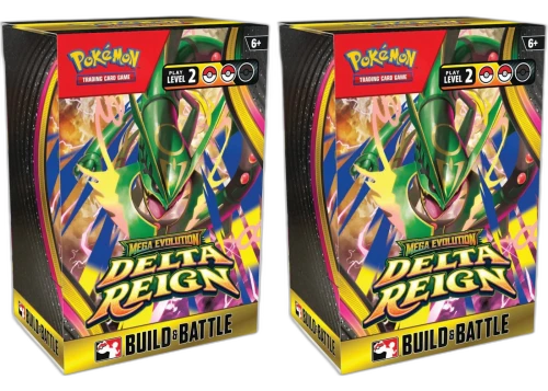 2026 Pokémon Mega Evolution Delta Reign Build and Battle Box 2x Lot