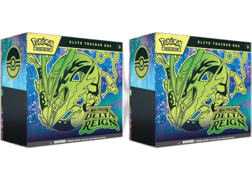 2026 Pokémon Mega Evolution Delta Reign Elite Trainer Box 2x Lot