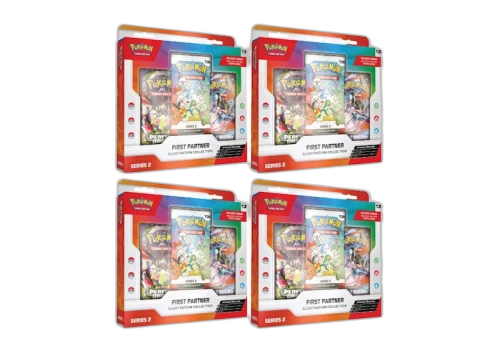 2026 Pokémon Mega Evolution First Partner Illustration Collection Series 2 4x Lot