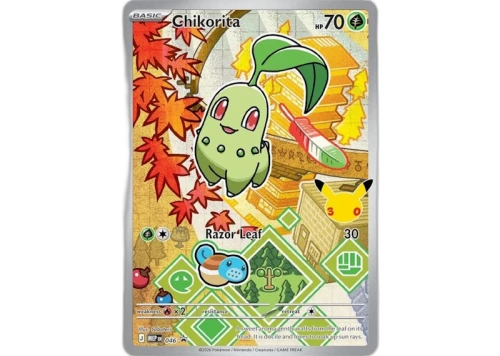 2026 Pokémon Mega Evolution First Partner Illustration Collection Series 2 Chikorita Ungraded