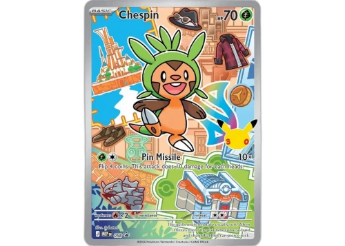 2026 Pokémon Mega Evolution First Partner Illustration Collection Series 3 Chespin Ungraded