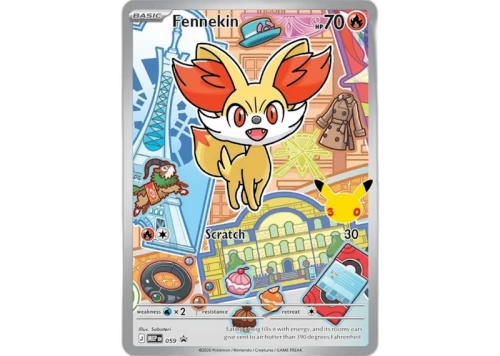 2026 Pokémon Mega Evolution First Partner Illustration Collection Series 3 Fennekin Ungraded