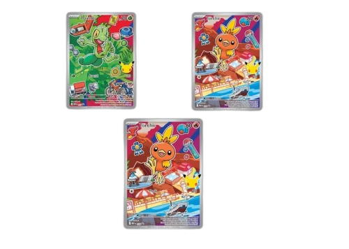 2026 Pokémon Mega Evolution First Partner Illustration Collection Series 3 Generation 3 First Partner Collection Set of 3 (Treecko/ Torchic/ Mudkip) Ungraded