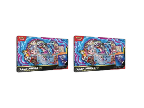 2026 Pokémon Mega Evolution Mega Greninja Ex Premium Collection 2x Lot