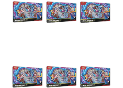 2026 Pokémon Mega Evolution Mega Greninja Ex Premium Collection 6x Lot