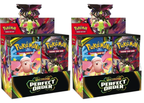 2026 Pokémon Mega Evolution Perfect Order Booster Box 2x Lot