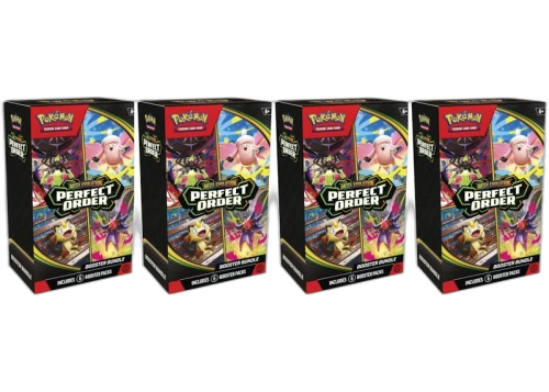 2026 Pokémon Mega Evolution Perfect Order Booster Bundle 4x Lot