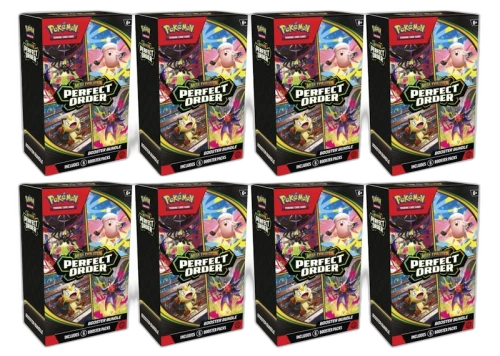 2026 Pokémon Mega Evolution Perfect Order Booster Bundle 8x Lot