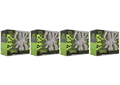 2026 Pokémon Mega Evolution Perfect Order Pokemon Center Elite Trainer Box 4x Lot