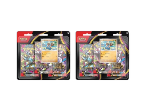 2026 Pokémon Mega Evolution Pitch Black 3 Pack Blister 2x Lot