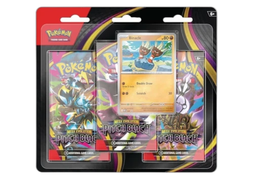 2026 Pokémon Mega Evolution Pitch Black 3 Pack Blister
