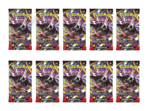 2026 Pokémon Mega Evolution Pitch Black Booster Pack (Random Pack Art) 10x Lot