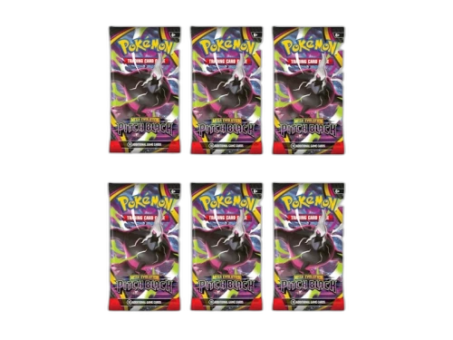2026 Pokémon Mega Evolution Pitch Black Booster Pack (Random Pack Art) 6x Lot