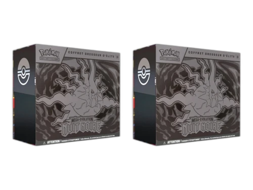 2026 Pokémon Mega Evolution Pitch Black Elite Trainer Box (French) 2x Lot