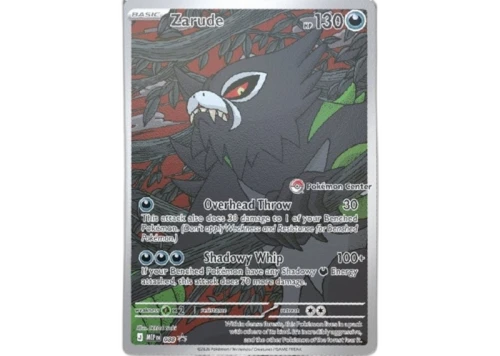 2026 Pokémon Mega Evolution Pitch Black Zarude Promo Pokemon Center Stamped 88 Ungraded