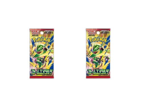 2026 Pokémon Mega Evolution Storm Emeralda Booster Pack (Japanese) 2x Lot