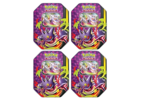 2026 Pokémon Mega Gengar Mega Moonlit Tin 4x Lot