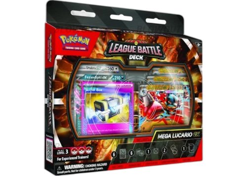 2026 Pokémon Mega Lucario Ex League Battle Deck Box