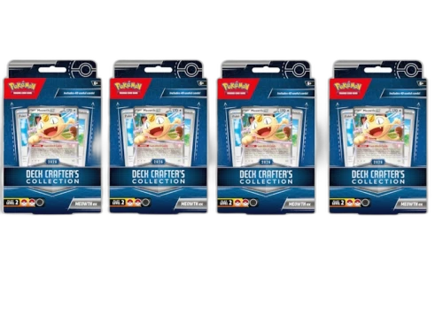 2026 Pokémon Trainer Deck Deck Crafters Collection Meowth Ex Edition 4x Lot