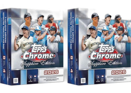 2026 Topps Chrome Baseball Sapphire Edition Hobby Box 2x Lot