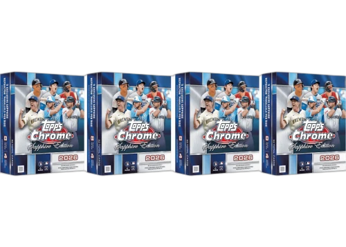 2026 Topps Chrome Baseball Sapphire Edition Hobby Box 4x Lot