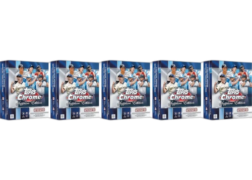 2026 Topps Chrome Baseball Sapphire Edition Hobby Box 5x Lot