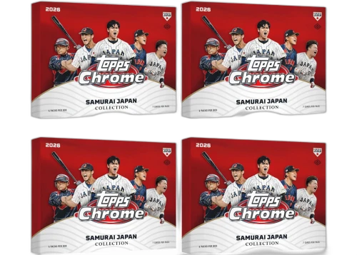 2026 Topps Chrome Baseball Team Samurai Japan Hobby Box 4x Lot