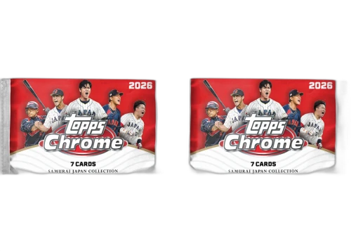 2026 Topps Chrome Baseball Team Samurai Japan Single Pack 2x Lot