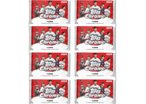 2026 Topps Chrome Baseball Team Samurai Japan Single Pack 8x Lot