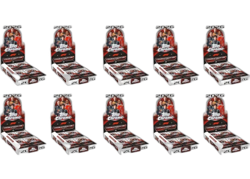 2026 Topps Chrome Formula 1 Hobby Box 10x Lot