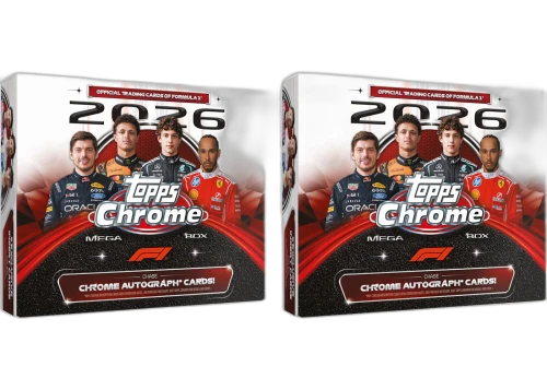 2026 Topps Chrome Formula 1 Mega Box 2x Lot