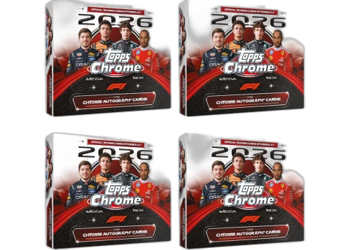 2026 Topps Chrome Formula 1 Mega Box 4x Lot