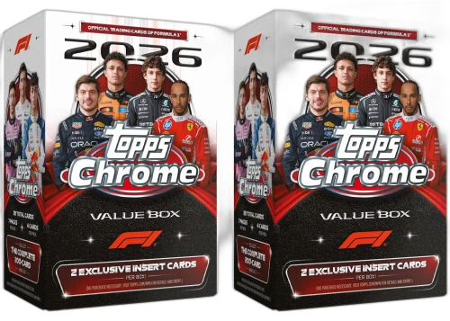 2026 Topps Chrome Formula 1 Value Box 2x Lot
