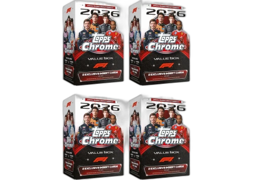 2026 Topps Chrome Formula 1 Value Box 4x Lot