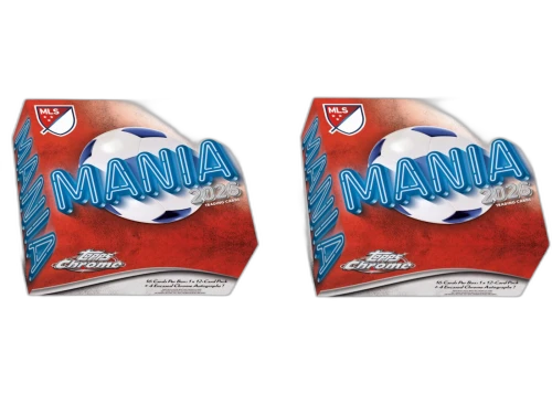 2026 Topps Chrome Major League Soccer Mania Box 2x Lot