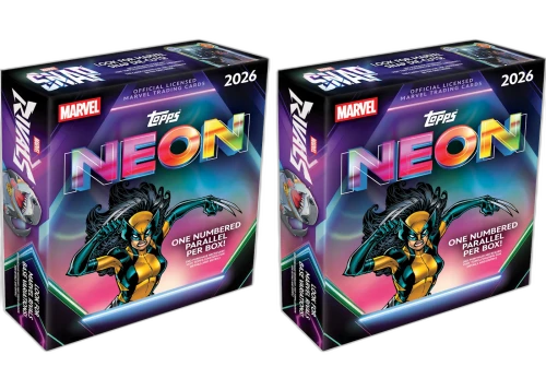 2026 Topps Neon Marvel Mega Box 2x Lot