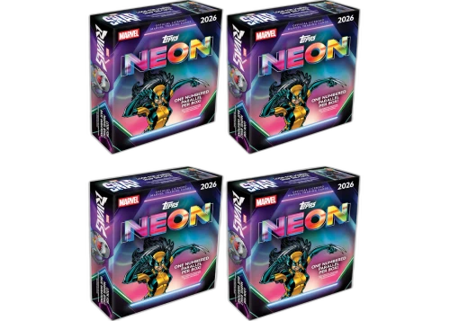 2026 Topps Neon Marvel Mega Box 4x Lot