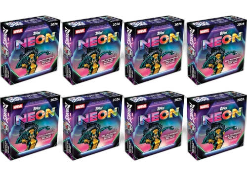 2026 Topps Neon Marvel Mega Box 8x Lot