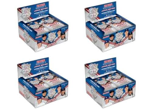 2026 Topps Series 2 75th Anniversary Baseball Japan Edition Hobby Box 4x Lot