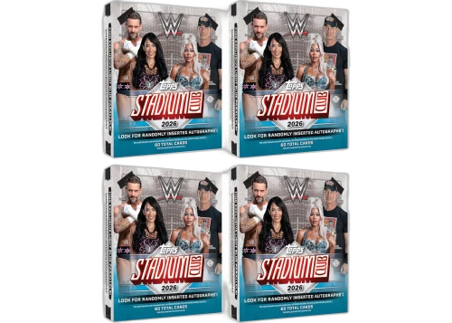2026 Topps Stadium Club WWE Mega Box 4x Lot