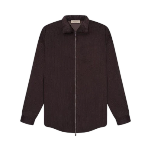 Fear of God Essentials Corduroy Shirt Jacket 'Plum'
