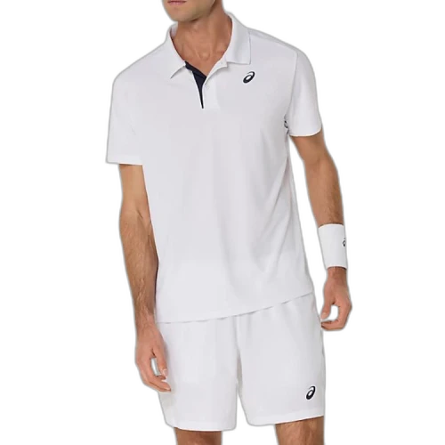 ASICS Polo Shirts Men's White Moderate