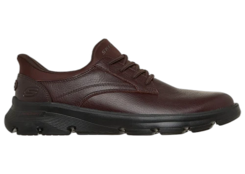 Skechers Slip-ins Relaxed Fit Arch Fit Garza Langston Red Brown