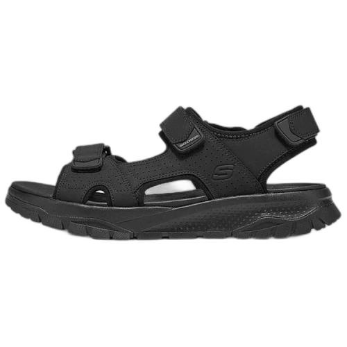 Skechers Wagner Textile, Synthetic Leather Beach Sandals Men's Black