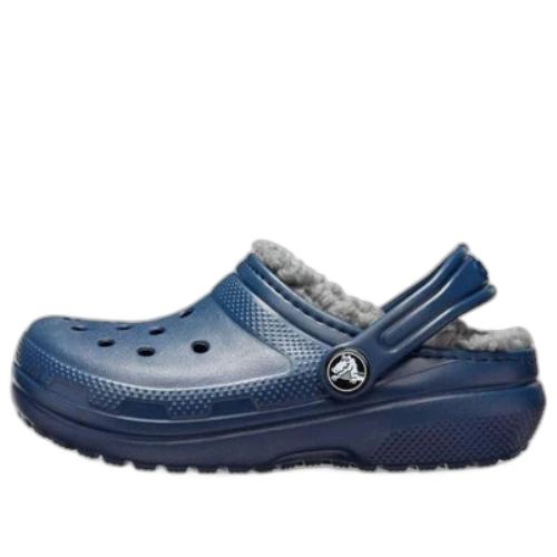 (GS) Crocs Classic Lined Glitter Clog 'Blue'