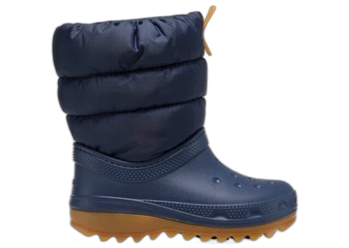 Crocs Classic Neo Puff Boot Navy Gum (Kids)