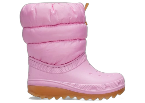 Crocs Classic Neo Puff Boot Pink Tweed Gum (Kids)