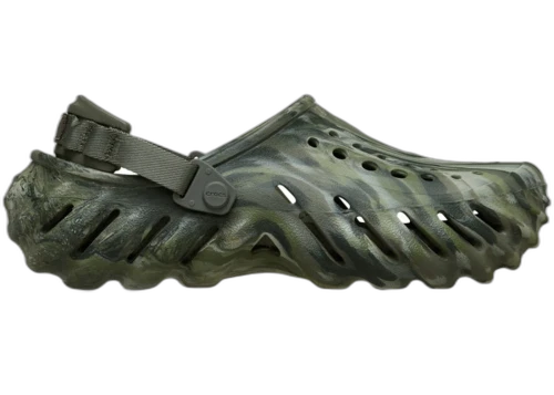 Crocs Echo Clog Marbled Dusty Olive Multi