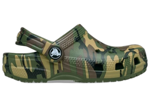 Crocs Classic Camouflage Clog Army Green Multi (TD)